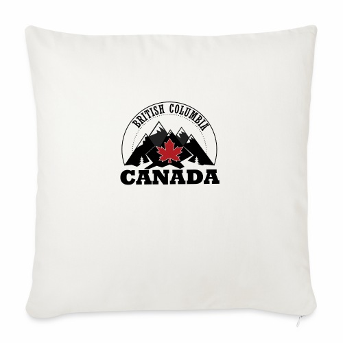 BRITISH COLUMBIA CANADA - Throw Pillow Cover 17.5” x 17.5”
