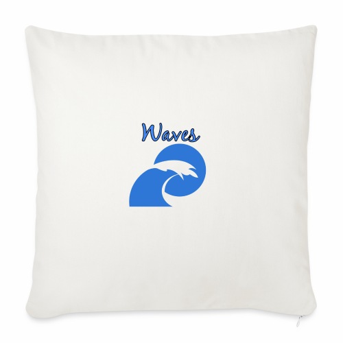 Waves - Throw Pillow Cover 17.5” x 17.5”