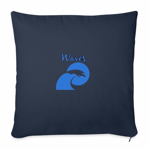 Waves - Throw Pillow Cover 17.5” x 17.5”