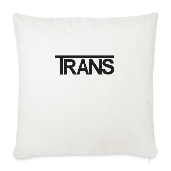 TRANS Design - Throw Pillow Cover 17.5” x 17.5” - natural white - Front