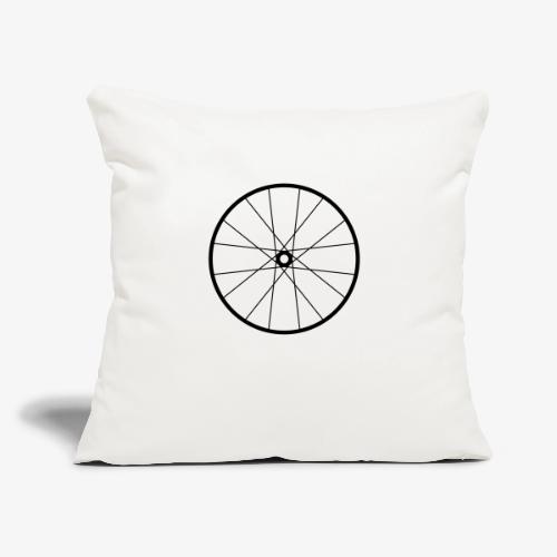 Bicycle Wheel - Throw Pillow Cover 17.5” x 17.5”