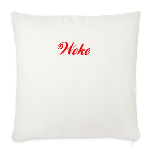 woke funny sayings quotes slogans cynical - Throw Pillow Cover 17.5” x 17.5”