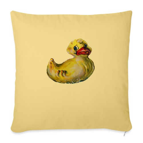 Duck tear transparent - Throw Pillow Cover 17.5” x 17.5”