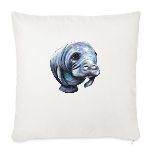 Manatee - Throw Pillow Cover 17.5” x 17.5”
