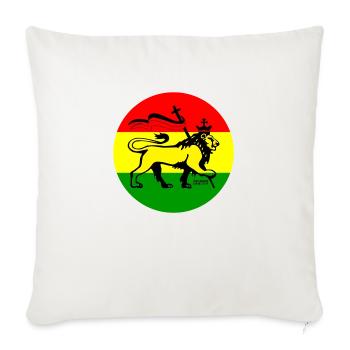 RASTA CONQUERIN LION - Housse de coussin décorative - blanc nature - Devant