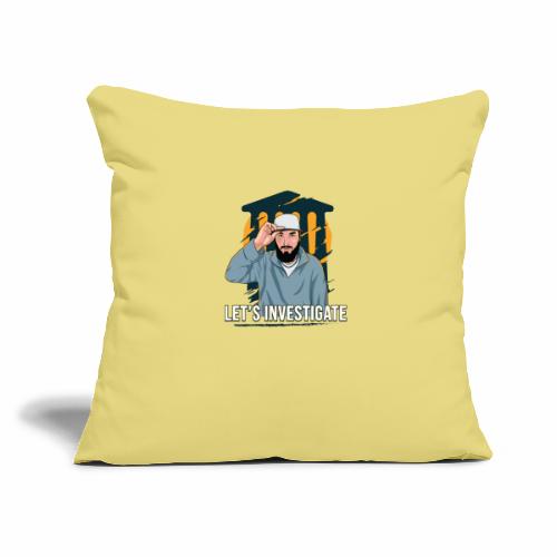 Let's Investigate - Throw Pillow Cover 17.5” x 17.5”