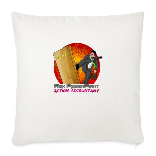 Rex PowerPoint - Throw Pillow Cover 17.5” x 17.5”
