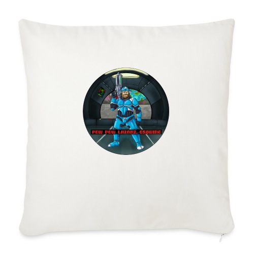 Pew Pew Lazorz - Throw Pillow Cover 17.5” x 17.5”