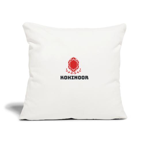 Kohinoor famous logo product - Throw Pillow Cover 17.5” x 17.5”