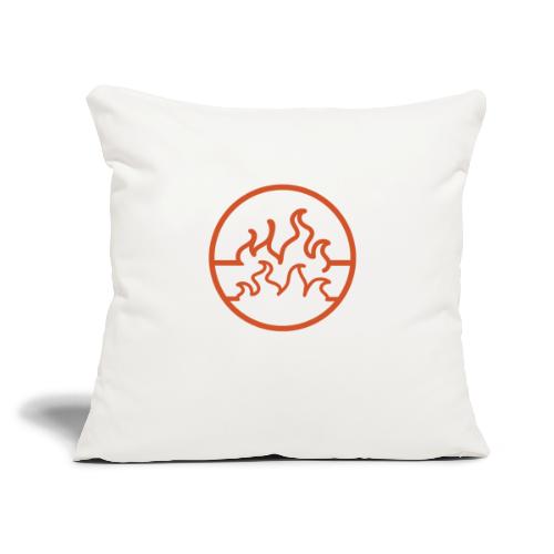 Fire Element - Throw Pillow Cover 17.5” x 17.5”