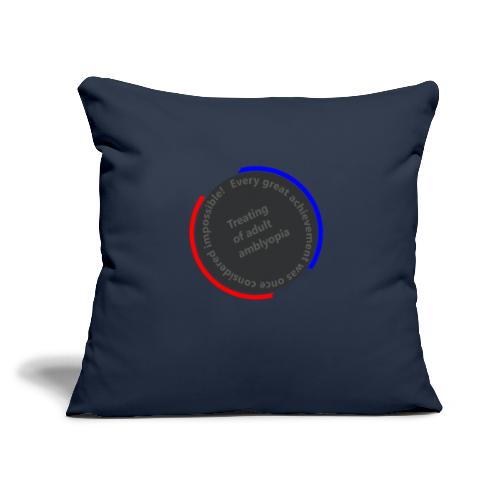 Treating Adult Amblyopia - Throw Pillow Cover 17.5” x 17.5”