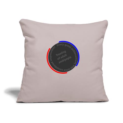 Treating Adult Amblyopia - Throw Pillow Cover 17.5” x 17.5”
