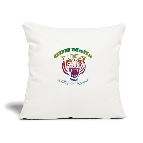 Bengal Tiger RAINBOW - GDE Mafia Clothing & Appare - Throw Pillow Cover 17.5” x 17.5”