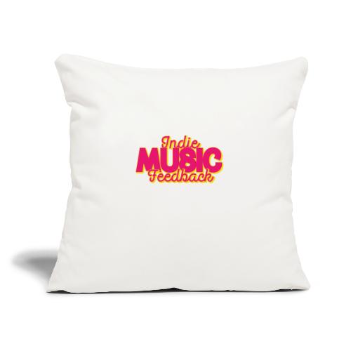 JB :: Indie Music Feedback - Throw Pillow Cover 17.5” x 17.5”