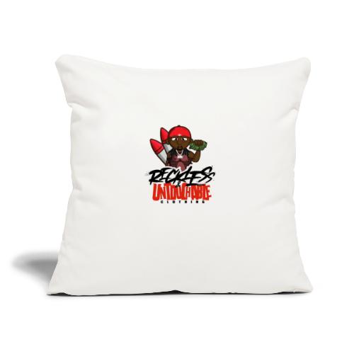 Reckless and Untouchable_1 - Throw Pillow Cover 17.5” x 17.5”