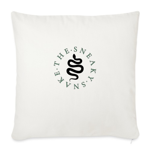 The Sneaky Snake Etsy Shop Logo - Throw Pillow Cover 17.5” x 17.5”