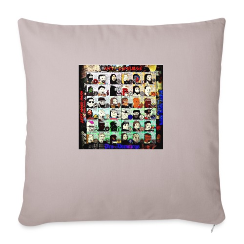 Demiurge Meme Grid - Throw Pillow Cover 17.5” x 17.5”