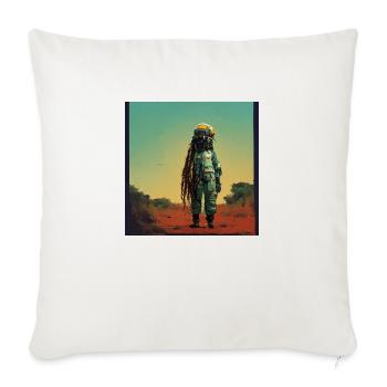 Astronaute Rasta - Housse de coussin décorative - blanc nature - Devant