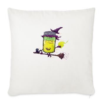 The Witch Jam - Throw Pillow Cover 17.5” x 17.5” - natural white - Front