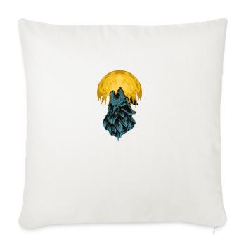 Animal Printed Tshirts, Men Printed Tshirts - Throw Pillow Cover 17.5” x 17.5” - natural white - Front