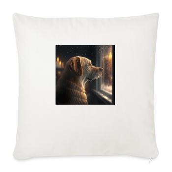 Dog Breed Specific T-Shirts - Throw Pillow Cover 17.5” x 17.5” - natural white - Front