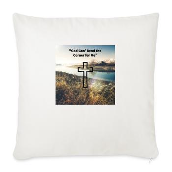 Open Mind - Throw Pillow Cover 17.5” x 17.5” - natural white - Front