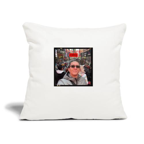 City Life Org Manhattan ft Jean - Throw Pillow Cover 17.5” x 17.5”