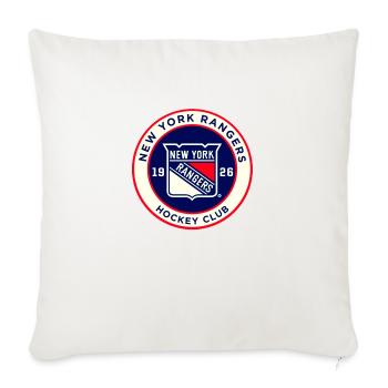 Ny Ranger log - Throw Pillow Cover 17.5” x 17.5” - natural white - Front