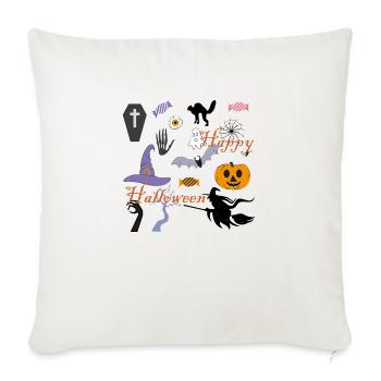 halloween symbola element clipart free stock - Throw Pillow Cover 17.5” x 17.5” - natural white - Front