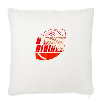 House Divided - Throw Pillow Cover 17.5” x 17.5” - natural white - Front