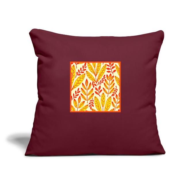 Colorful Vibrant Foliage Mosaic Leaves Pattern