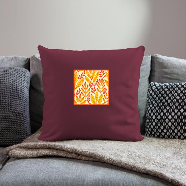 Colorful Vibrant Foliage Mosaic Leaves Pattern