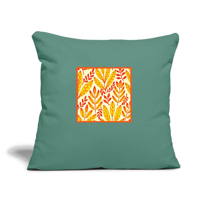 Colorful Vibrant Foliage Mosaic Leaves Pattern