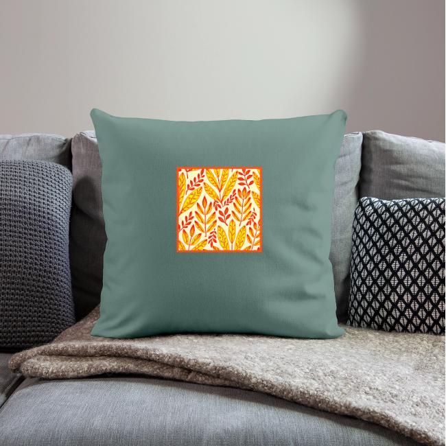 Colorful Vibrant Foliage Mosaic Leaves Pattern
