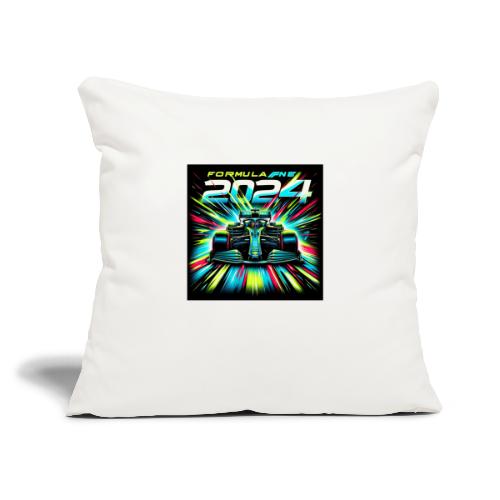 F1 2024 Is Here - Throw Pillow Cover 17.5” x 17.5”
