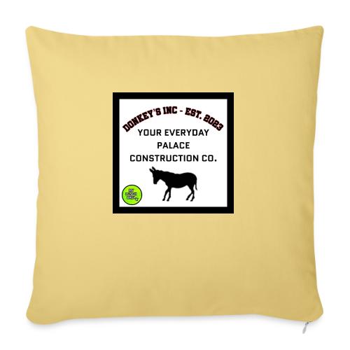 Donkeys INC. 2024 Palace Version - Throw Pillow Cover 17.5” x 17.5”
