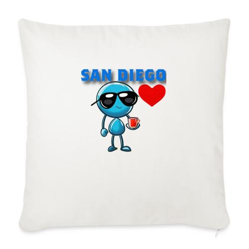 Smoon City_San Diego - Throw Pillow Cover 17.5” x 17.5”