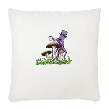 Morning Octopus - Throw Pillow Cover 17.5” x 17.5” - natural white - Front