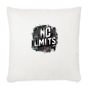 Boundless Ambition: No Limits - Throw Pillow Cover 17.5” x 17.5” - natural white - Front