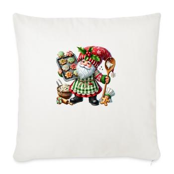 Merry Christmas, Christmas Retro, Cute Christmas - Throw Pillow Cover 17.5” x 17.5” - natural white - Front