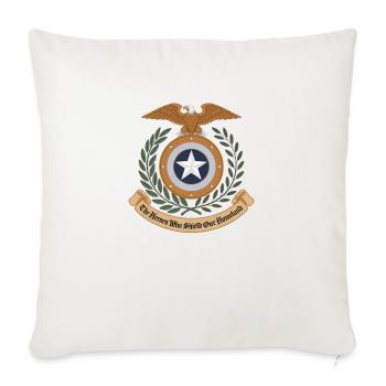 Legacy of Loyalty - Throw Pillow Cover 17.5” x 17.5” - natural white - Front