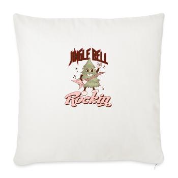 Tree Vintage Christmas, Merry Christmas - Throw Pillow Cover 17.5” x 17.5” - natural white - Front