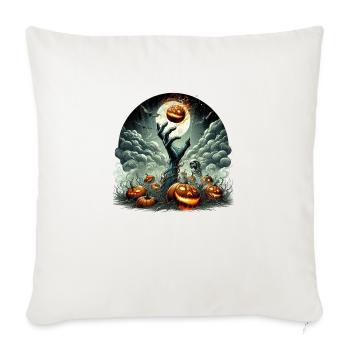 Zombie Hand from the Grave - Throw Pillow Cover 17.5” x 17.5” - natural white - Front