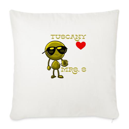 Smoon City_Tuscany Mrs. S - Throw Pillow Cover 17.5” x 17.5”