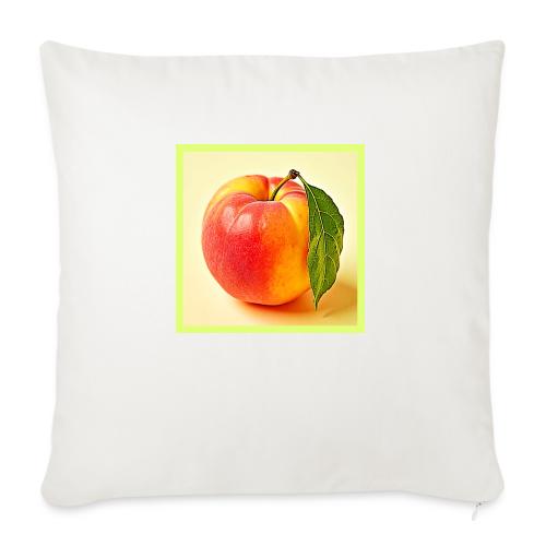 Feel the Fresh Peach Summer Vibe Design - Throw Pillow Cover 17.5” x 17.5”