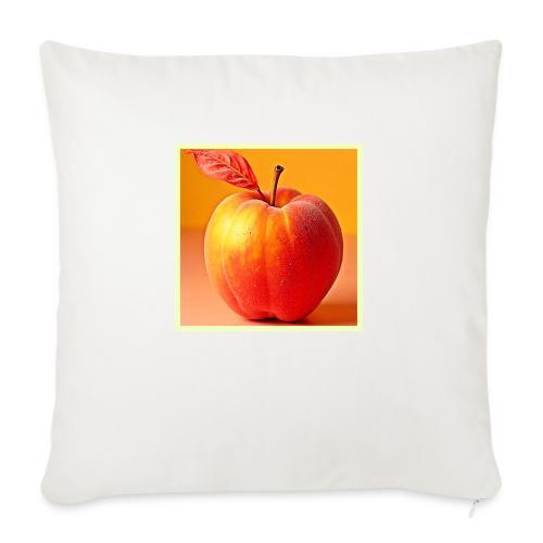 Golden Peach Perfection Design - Throw Pillow Cover 17.5” x 17.5”