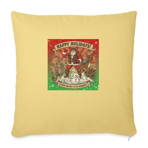 taw santa - Throw Pillow Cover 17.5” x 17.5”