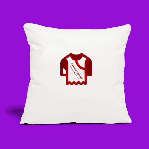 Kenada Logo white spray - Throw Pillow Cover 17.5” x 17.5”