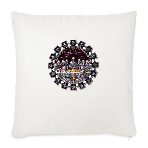 Last Supper Communion T Shirt, Faith Gift - Throw Pillow Cover 17.5” x 17.5”