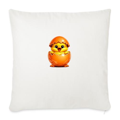 Easter Chick Orange - Throw Pillow Cover 17.5” x 17.5”